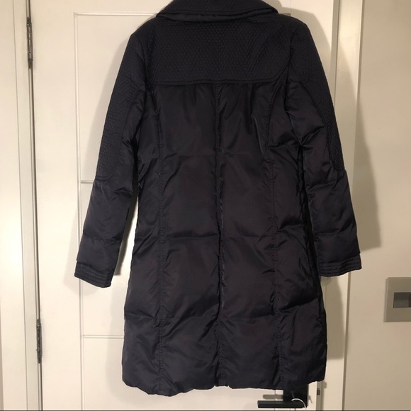 tahari down fill long winter jacket dark purple - Picture 2 of 6